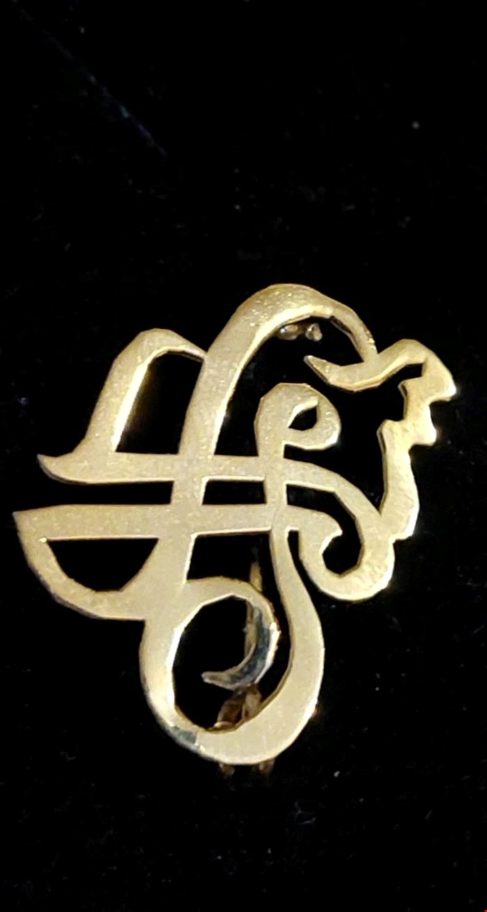 سنجاق سینه طرح سلام